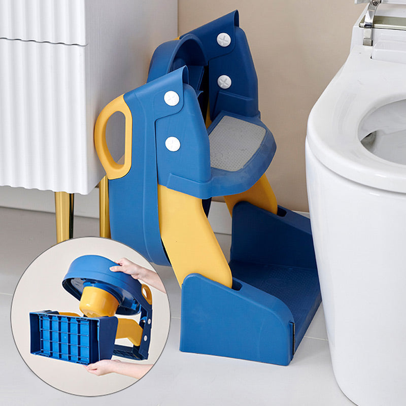 Toddler Toilet Training Seat | Adjustable Safe Plastic with Steps