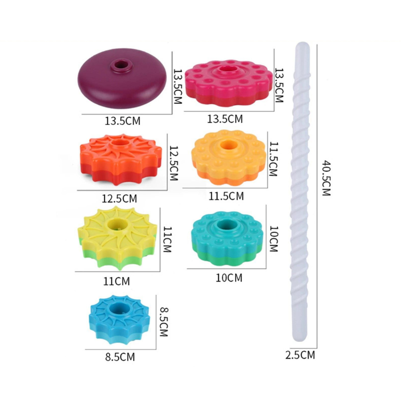 Colorful Stacking Tower Toy | Engaging Fine Motor Skill Development