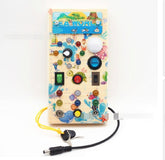 Montessori Game Board Toy | Interactive LED Lights and Switches