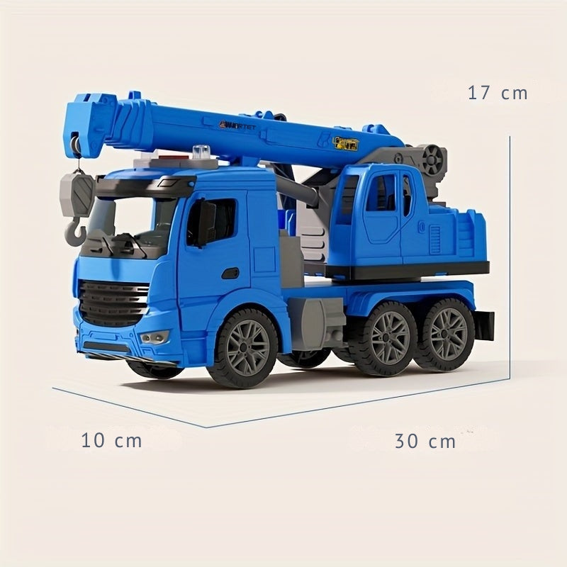 Crane Truck Toy for Kids | Realistic Lights, Sounds, and Movable Parts