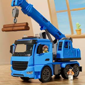 Crane Truck Toy for Kids | Realistic Lights, Sounds, and Movable Parts