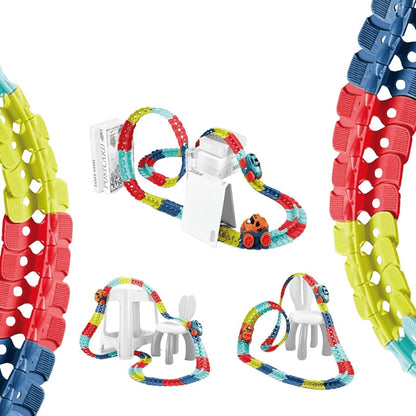 Race Track Building Set | Flexible Design with 360° Loop Action