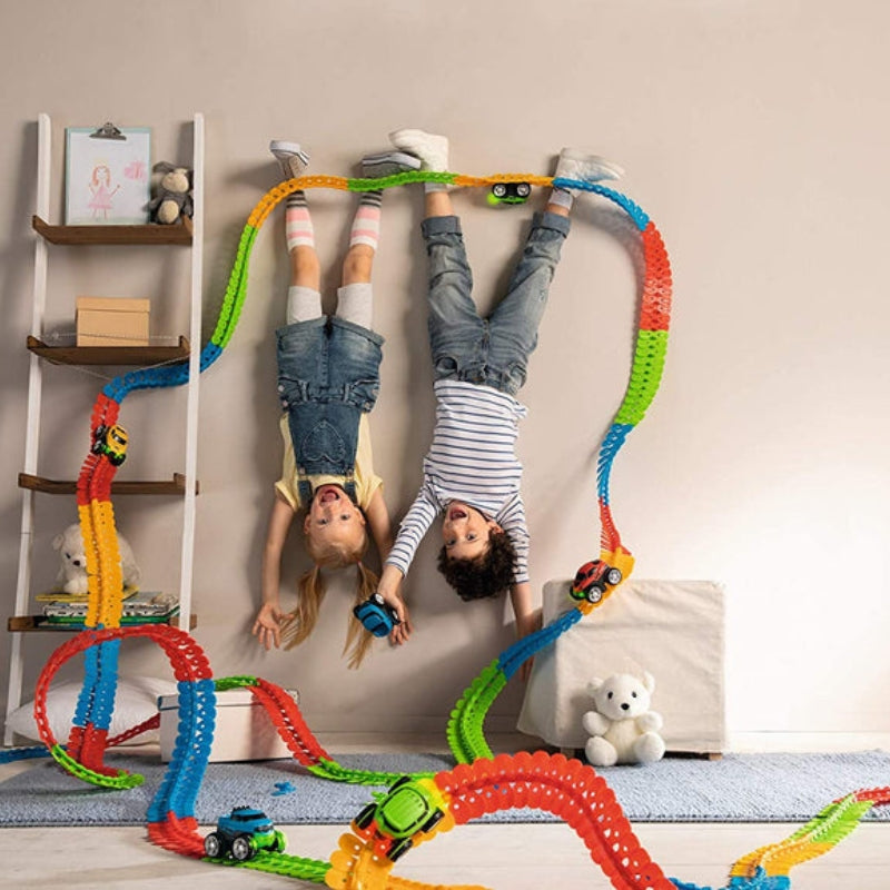 Race Track Building Set | Flexible Design with 360° Loop Action