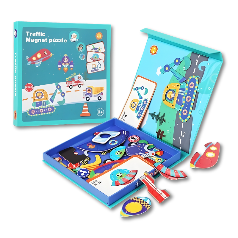 Magnetic Puzzle Set for Kids | Eco-Friendly Learning and Fun