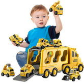 Transport Truck Toy with Lights | Interactive Sound Effects for Kids