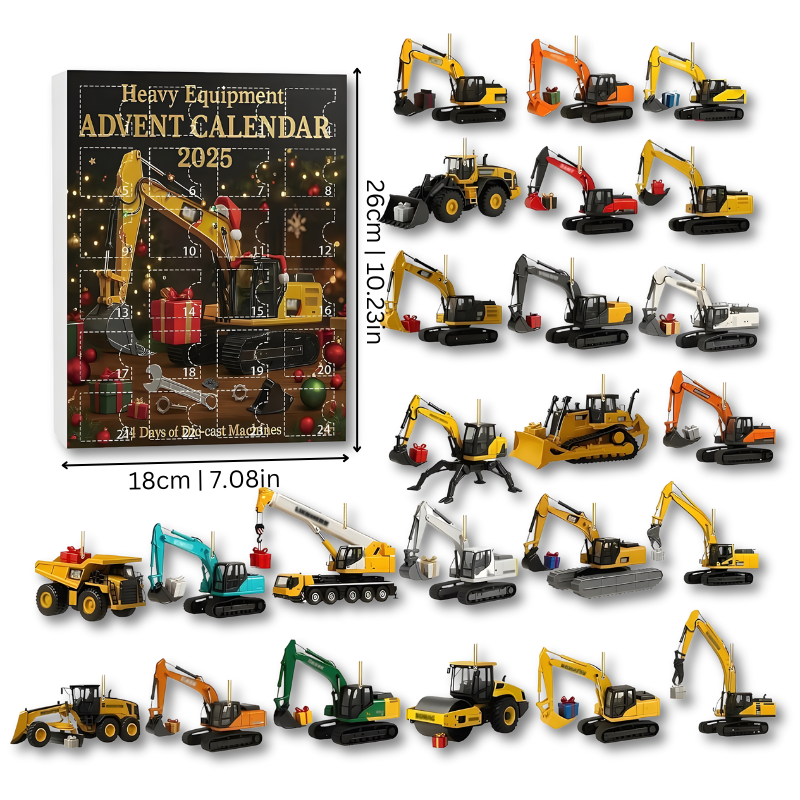 Construction Vehicles Advent Calendar | 24 Days of Building Fun