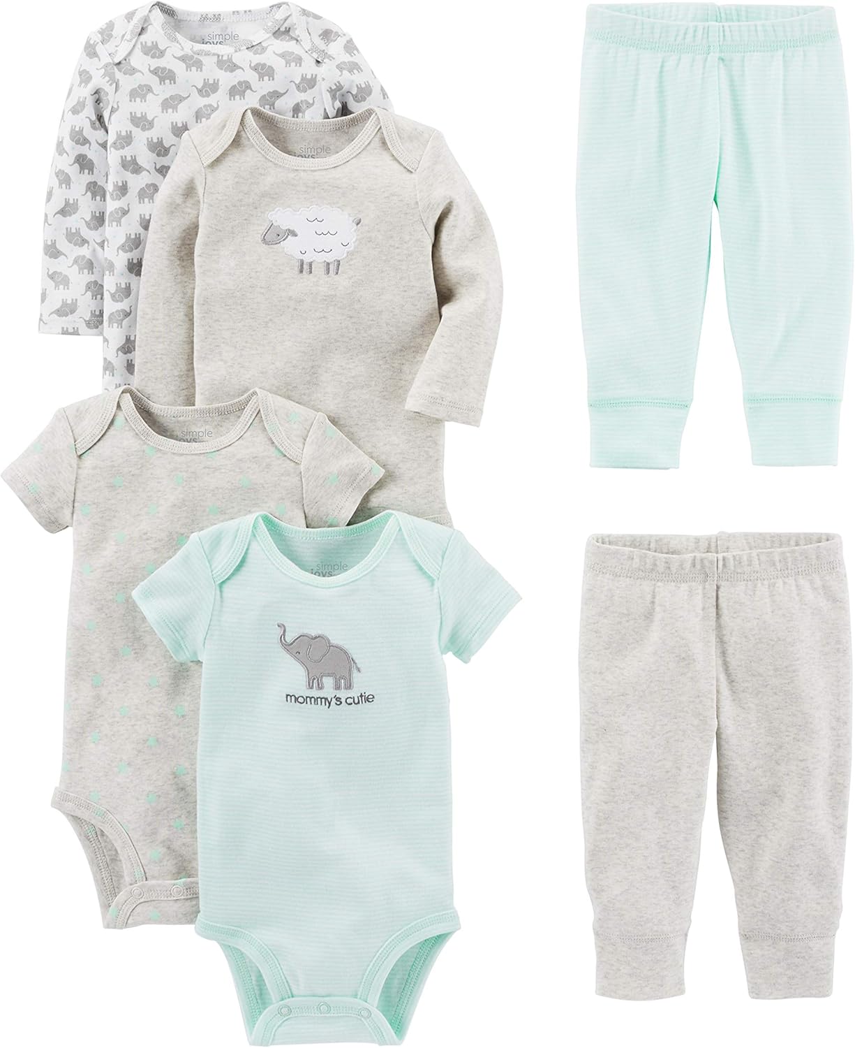 Baby Clothing Set | Soft 6-Piece Outfit for Comfort