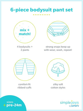 Baby Clothing Set | Soft 6-Piece Outfit for Comfort