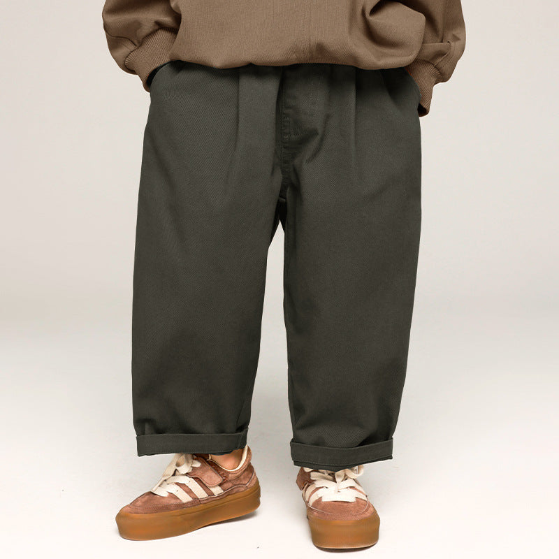 Unisex Kids Cotton Pants | Relaxed Fit for Comfort