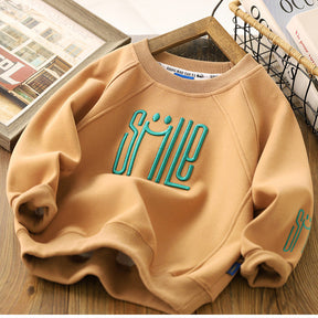 Unisex Kids Smile Sweater | Soft Cotton Blend, Sizes 110-160