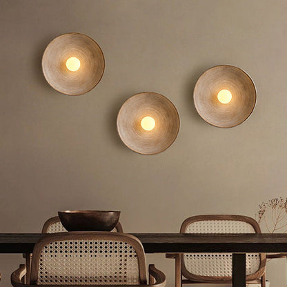 Japanese Wooden Wall Lamp | Minimalist Design with Warm LED Light