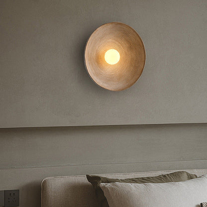 Japanese Wooden Wall Lamp | Minimalist Design with Warm LED Light