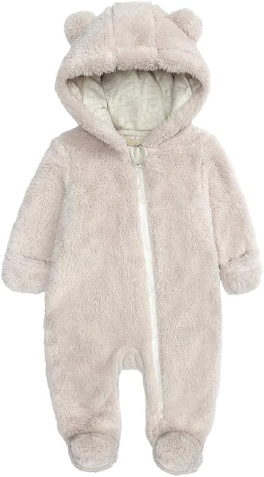 Hooded Fleece Baby Romper | Soft, Warm, Cozy Design