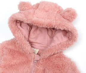 Hooded Fleece Baby Romper | Soft, Warm, Cozy Design