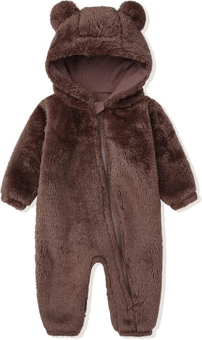 Hooded Fleece Baby Romper | Soft, Warm, Cozy Design