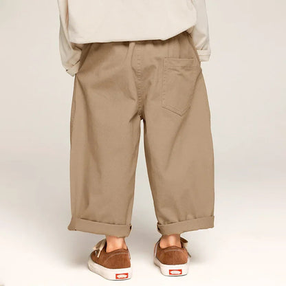 Wide-Leg Kids Pants | Adjustable Waistband for Comfort