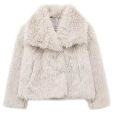 Faux Fur Short Jacket | Lightweight Warm Winter Outerwear