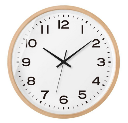 Nordic Wall Clock | Crafted from Natural Wood