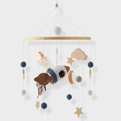 Wooden Baby Mobile | Soothing Natural Nursery Decor