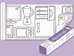 XXL Kids Coloring Page | Self-Adhesive Fun Activity
