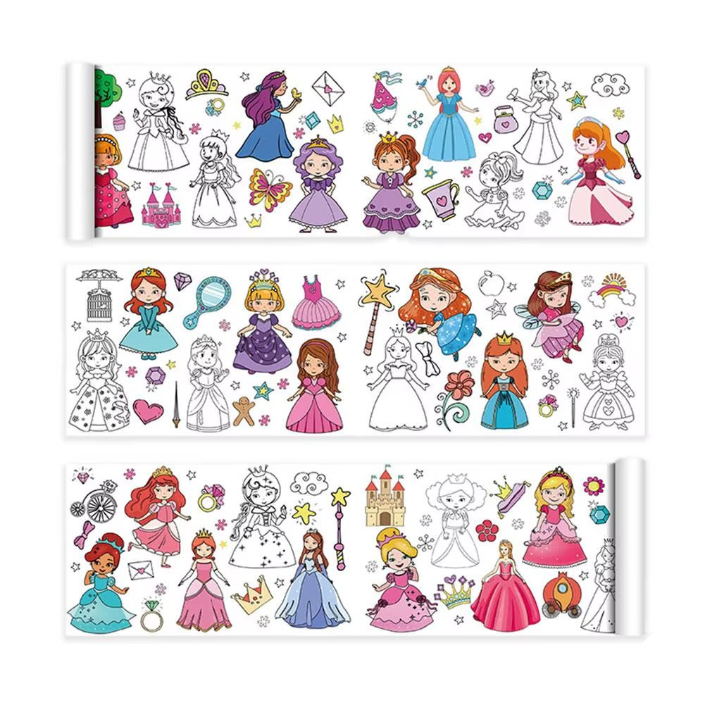XXL Kids Coloring Page | Self-Adhesive Fun Activity