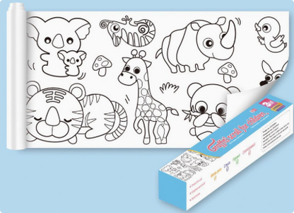 XXL Kids Coloring Page | Self-Adhesive Fun Activity
