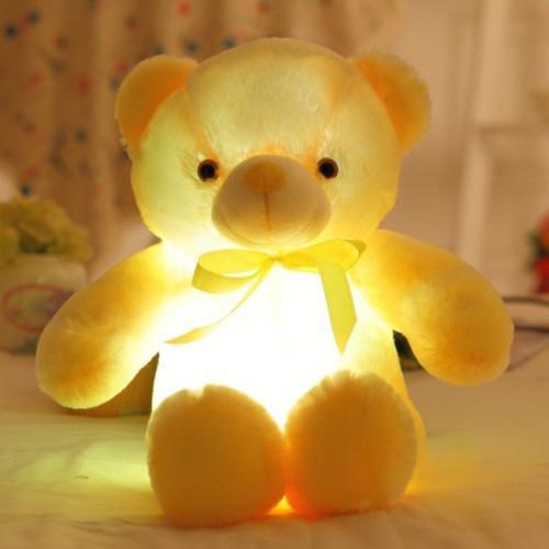 LED Teddy Bear Night Light | Soft Plush Comfort for Kids