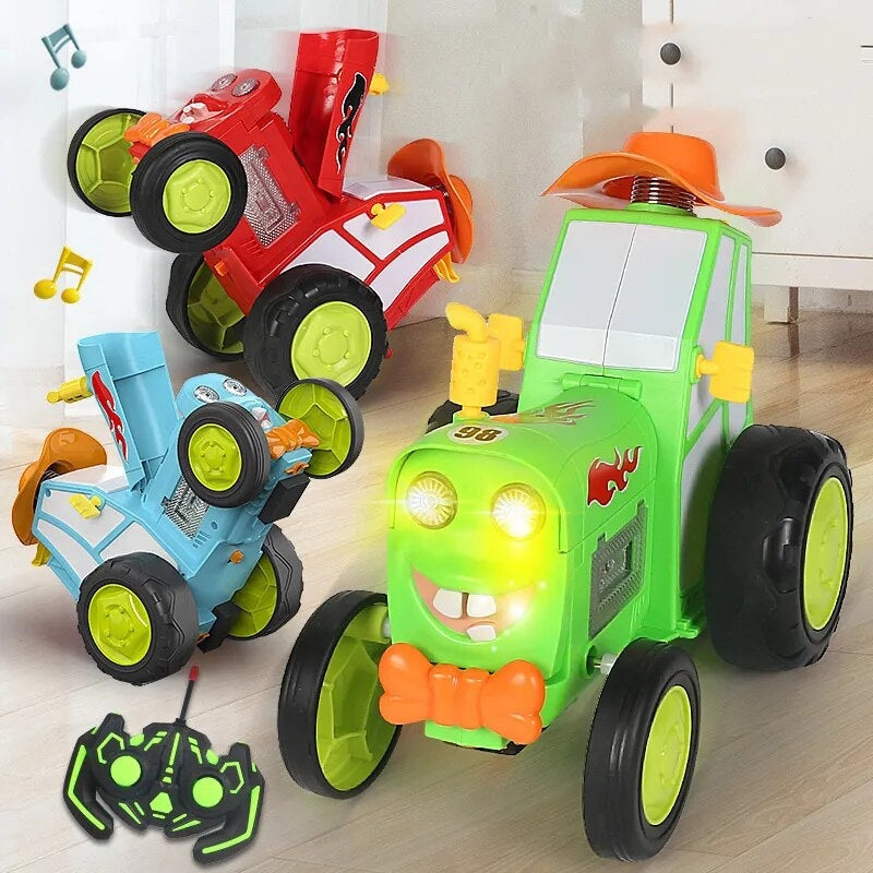 Jumping RC Stunt Car | Music, Lights & Upright Mode
