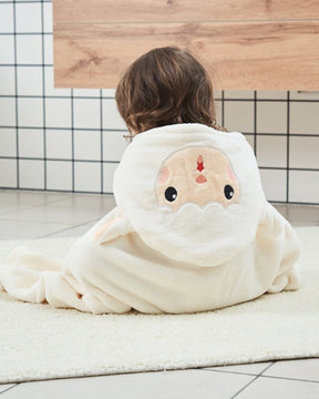 Children's Bath Cape | Soft White Sheep Design