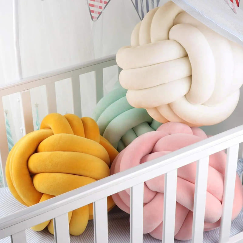 Knotted Baby Cushion | Soft, Stylish, and Easy to Clean