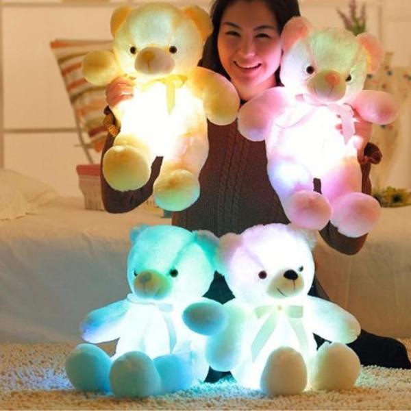 LED Teddy Bear Night Light | Soft Plush Comfort for Kids