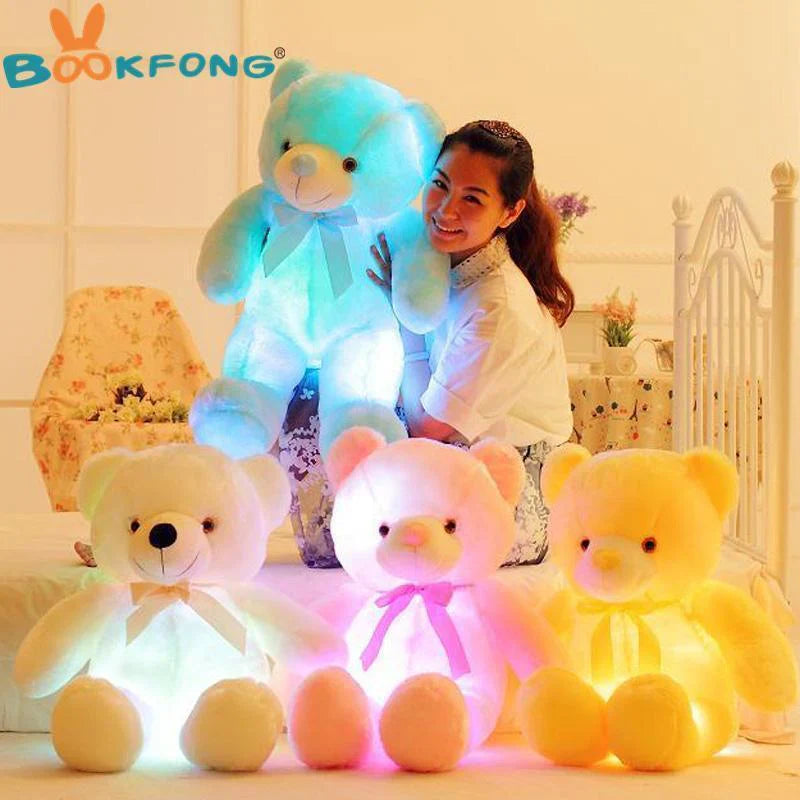 LED Teddy Bear Night Light | Soft Plush Comfort for Kids