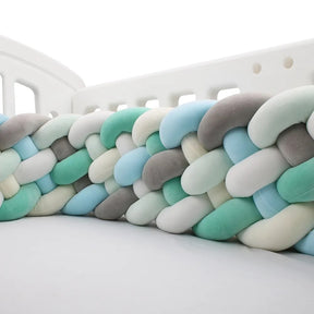 Large Braided Crib Bumper | Soft, Safe, and Stylish Design