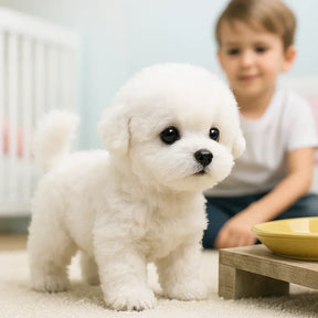 Realistic Plush Puppy Toy | Interactive Cuddly Companion for Kids