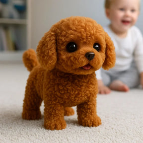 Realistic Plush Puppy Toy | Interactive Cuddly Companion for Kids