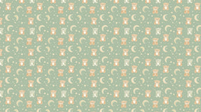 Detailed baby bears and rainbow mural wallpaper design pattern by Kids-Mundo