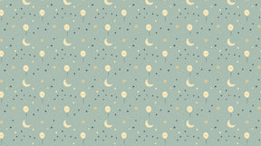 Detailed balloon and stars mural wallpaper design pattern with celestial motifs by Kids-Mundo