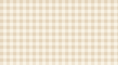 Flat artwork swatch of the Kids-Mundo beige and cream gingham check wall mural pattern