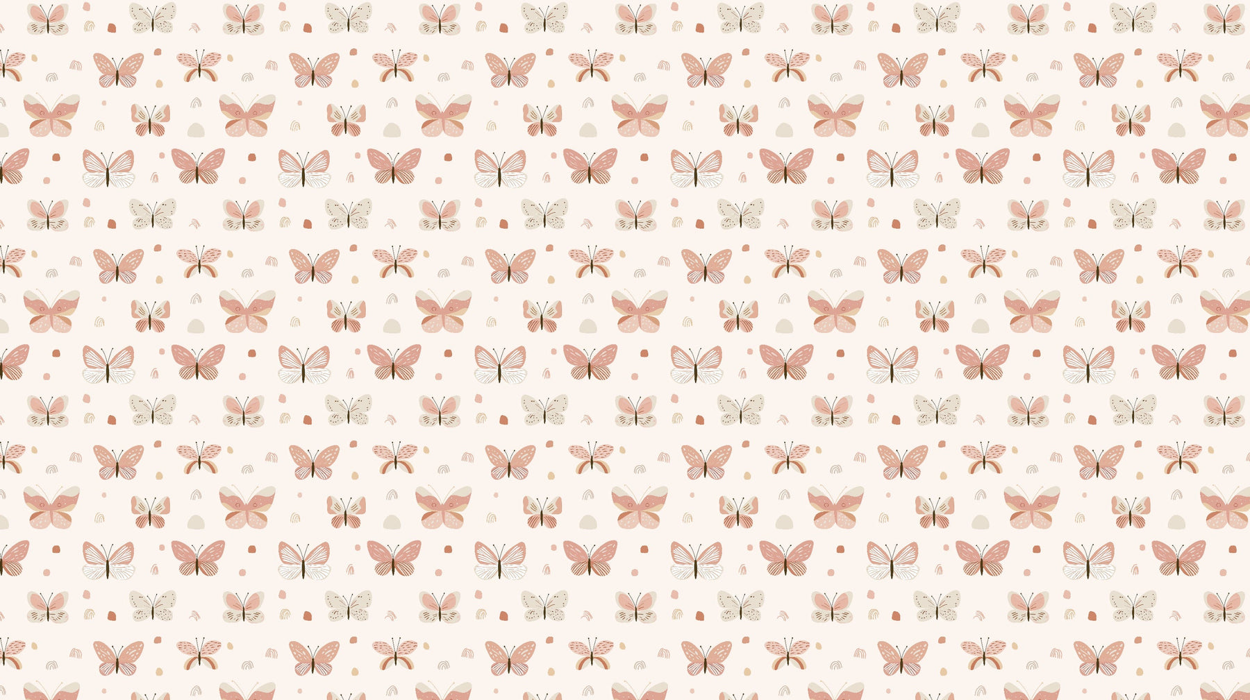 Detailed pastel butterfly mural wallpaper design pattern by Kids-Mundo