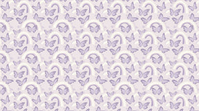 Detailed purple butterfly and rainbow mural wallpaper design pattern by Kids-Mundo