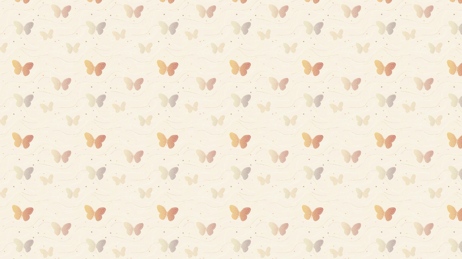 Detailed pastel butterfly mural wallpaper design pattern with soft wave motifs by Kids-Mundo