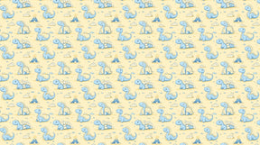 Detailed cute dinosaur mural wallpaper design pattern with pastel background by Kids-Mundo