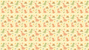 Detailed dinosaur mural wallpaper design pattern featuring friendly prehistoric creatures by Kids-Mundo
