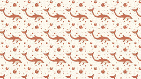 Detailed ocean dolphin and bubble mural wallpaper design pattern by Kids-Mundo