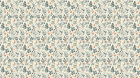 Detailed botanical floral mural wallpaper design pattern in soft beige tones by Kids-Mundo