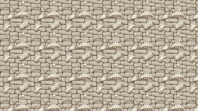 Detailed fossil discovery mural wallpaper design pattern showing stone texture and prehistoric imprints by Kids-Mundo