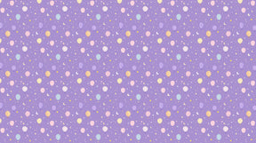 Detailed hot air balloon mural wallpaper design pattern with stars and purple sky by Kids-Mundo