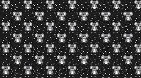 Detailed koala mural wallpaper design pattern featuring adorable animals and hearts by Kids-Mundo