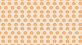 Detailed lion cubs mural wallpaper design pattern with stars on soft background by Kids-Mundo