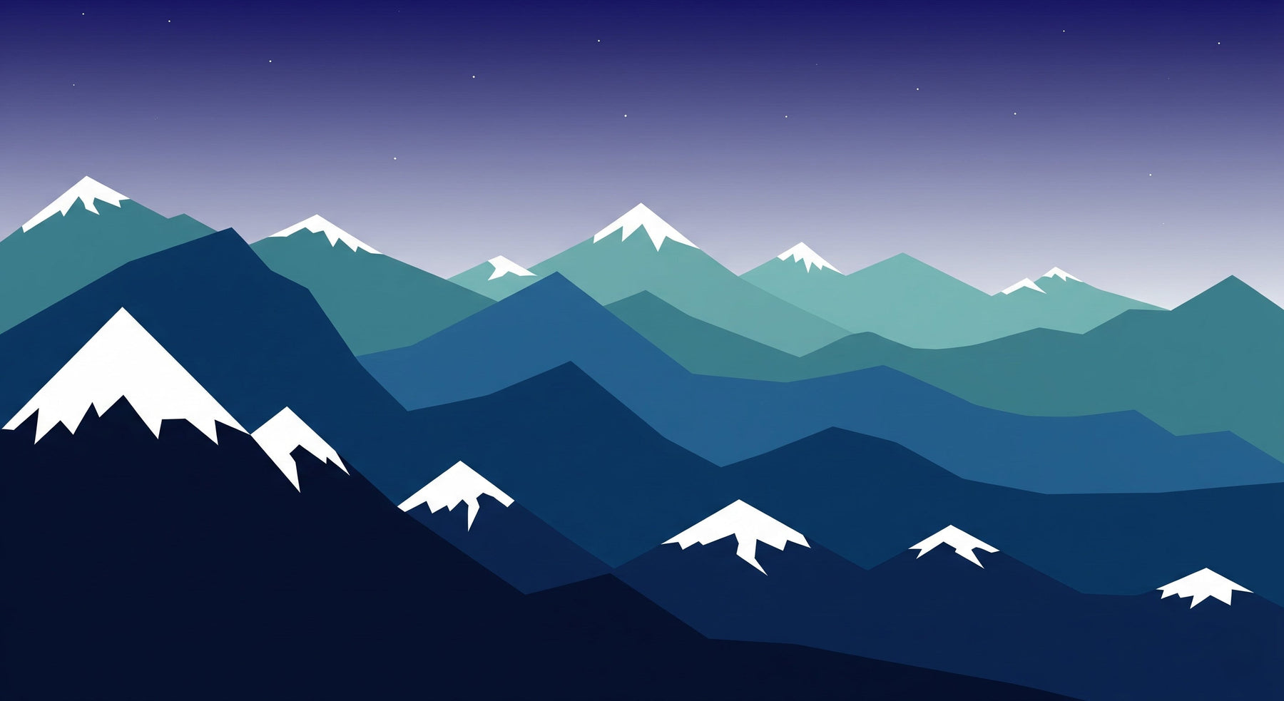 Detailed mountain and starry sky mural wallpaper design pattern by Kids-Mundo